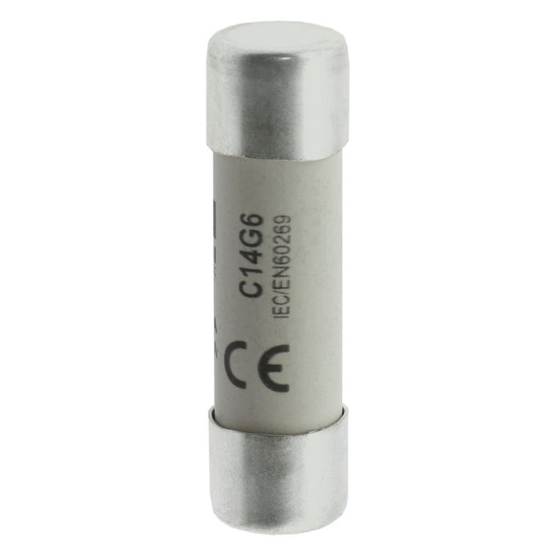 Eaton - Zylindrische Sicherung Sicherungseinsatz Nieders. CYLINDRICA#C14G6 6A AC 690V 80kA − 10 Stück