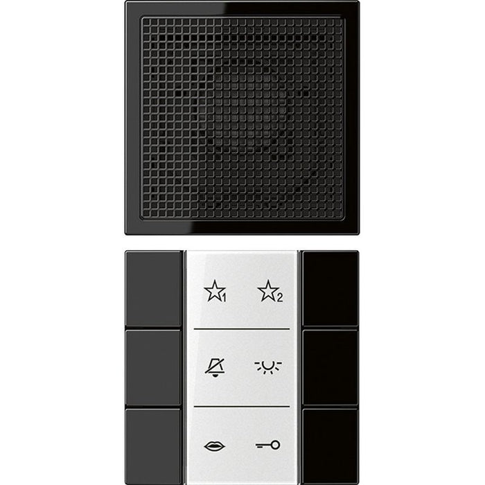 Jung - Innenstation für Türkommunikation Audio-Innenstation SI AI LS 6 SW m.Beschriftungsfeld  − 1 Stück
