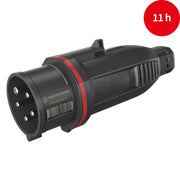 Walther Werke - CEE-Stecker (IEC 60309) CEE NEO Stecker FW210511CC 16A 5P 11h IP54 − 5 Stück
