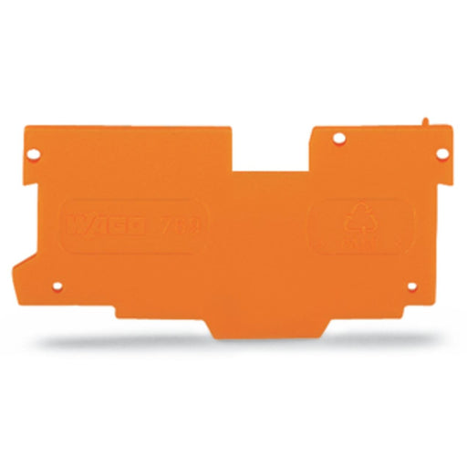 WAGO - Abschluss- und Zwischenplatte für Reihenklemme Abschlußplatte 769-308 1,1mm orange − 25 Stück