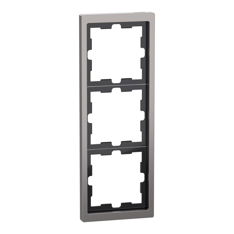 Merten - Abdeckrahmen Rahmen 3f.nickelmet MEG4030-6550 D-Life Metall