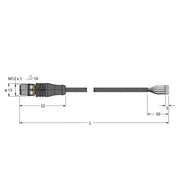 Turck - Konfektioniertes Sensor-Aktor-Kabel Aktuator- u. Sensorleitung RSS5.501T-20/TXL PUR