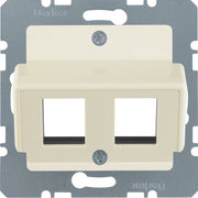 Berker - Einsatz/Abdeckung für Kommunikationstechnik Zentralplatte ws 146302 f.AMP Modular-Jack