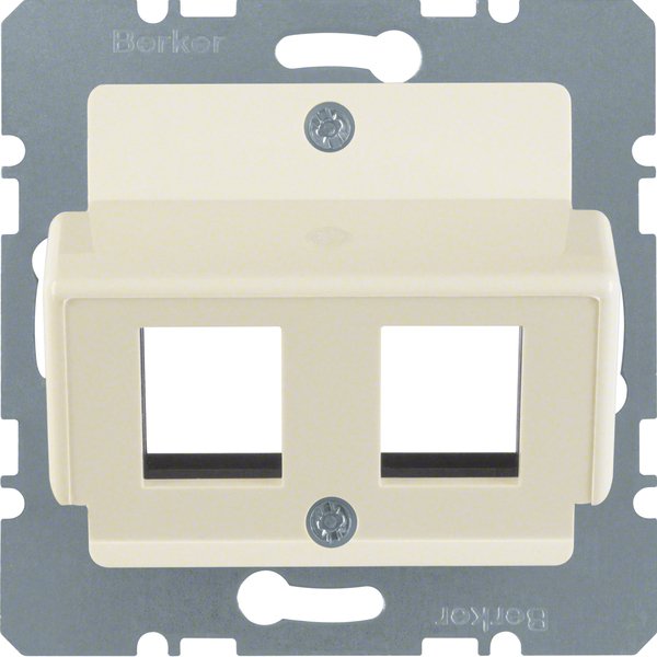 Berker - Einsatz/Abdeckung für Kommunikationstechnik Zentralplatte ws 146302 f.AMP Modular-Jack