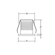 Brumberg Leuchten - Downlight/Strahler/Flutlicht LED-Lichtpunkt rund IP65 12053183 700mA, ww schwarz