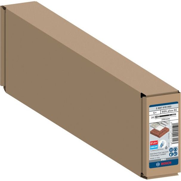 Bosch Power Tools - Maschinenmeißel PRO SDS plus-5C 2607019052 Flachmeißelset 20 x  − 1 Packung
