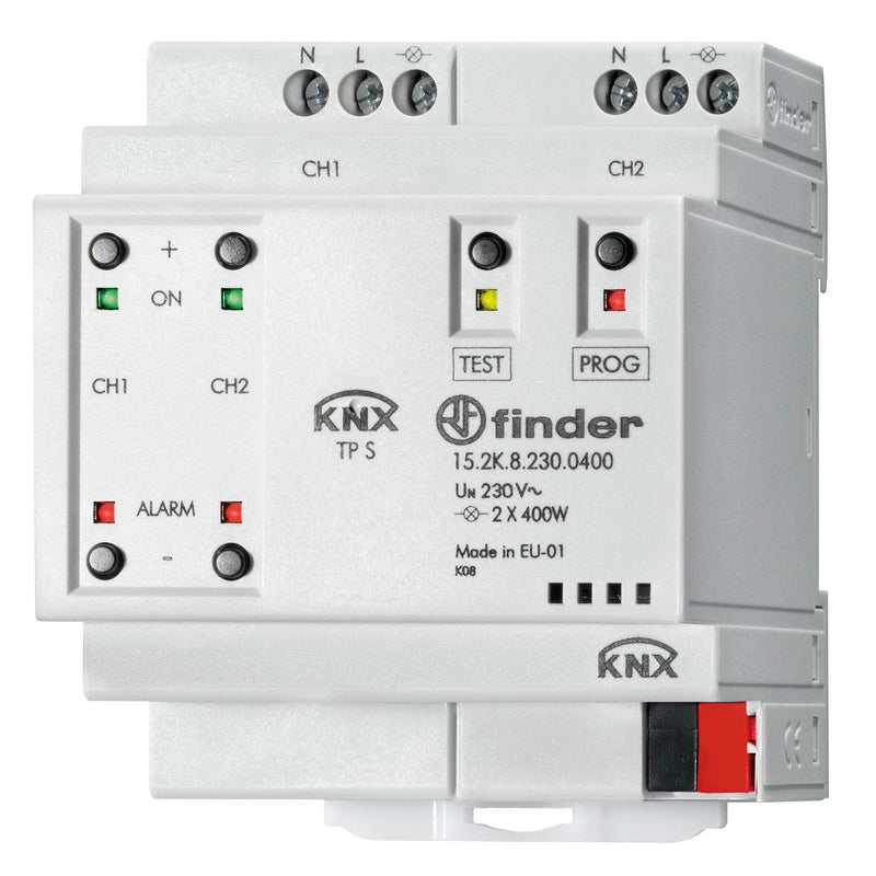 Finder - Bussystem-Dimmaktor Universal-Dimmer 15.2K.8.230.0400 KNX