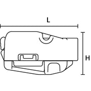 HellermannTyton - Steckklemme HelaCon Releasable HCR-5-PC-CL (50) Verbindungsklemme − 50 Stück