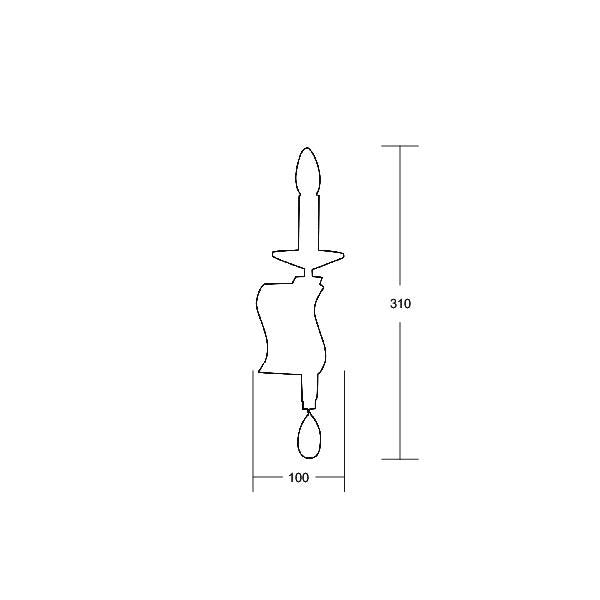 Brumberg Leuchten - Decken-/Wandleuchte Wandleuchte Girata 00809051 1Lp. E14/40W, chrom