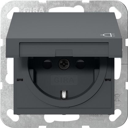 Gira - Steckdose KD 475428 55 Anthrazit