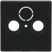 Busch-Jaeger - Einsatz/Abdeckung für Kommunikationstechnik Zentralscheibe sw mt 1743-885 f.Antennendose 2Loch