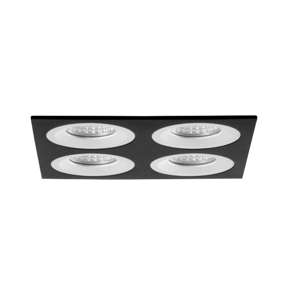 Brumberg Leuchten - Downlight/Strahler/Flutlicht Einbaumodul quadratisch 45030560 4-fach