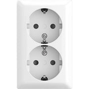Busch-Jaeger - Steckdose SCHUKO Doppelsteckdose AP 202 EAPBJ-524 Safety
