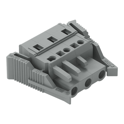 WAGO - Kabelsteckverbinder für Leiterplattensteckverbinder 1-Leiter-Federleiste 231-203/037-000 CAGECLAMP,2,5 mm²,gr − 50 Stück