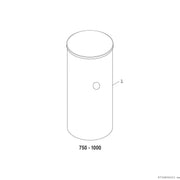 Bosch Thermotechnik - Speicher für Zentralheizung/Wärmepumpe Pufferspeicher BH750-6ERZ1B STORA 750L, silber