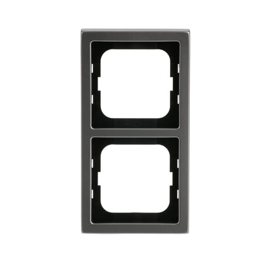 Busch-Jaeger - Abdeckrahmen Rahmen 2-fach 1722-866K pur edelstahl  − 1 Stück
