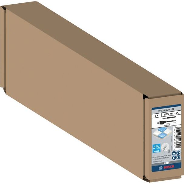 Bosch Power Tools - Maschinenmeißel PRO SDS max-5C 2608690100 Fliesenmeißel-Set 50  − 1 Packung
