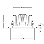 Brumberg Leuchten - Downlight/Strahler/Flutlicht LED-Einbaudownlight 12560184