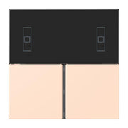 Jung - Abdeckung/Bedienelement für Installationsschalterprogramme Tastensatz 3fach LC 4093 TSA 228 rose pale