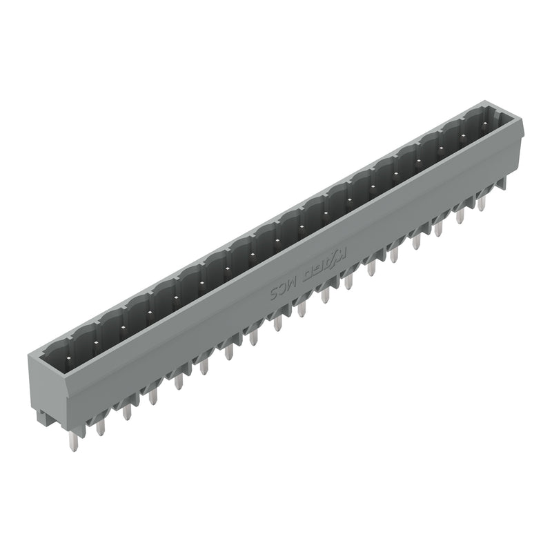 WAGO - Leiterplattensteckverbinder THT-Stiftleiste Lötstift 231-148/001-000 1,0x1,0,gerade,grau − 50 Stück