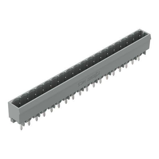 WAGO - Leiterplattensteckverbinder THT-Stiftleiste Lötstift 231-148/001-000 1,0x1,0,gerade,grau − 50 Stück