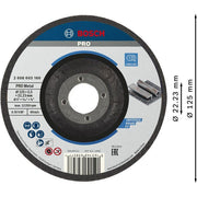 Bosch - Trenn-/Schleifscheibe PRO Metal Trennscheibe, 2608603160 125 x 2.5 x 22.23 mm