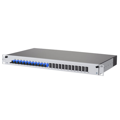 Metz Connect - Patchpanel LWL Spleissbox ausziehbar OpDATslide12E2000OS2 bestückt