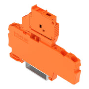 WAGO - Sicherungs-Reihenklemme 3-Leiter-Sicherungsklemme 2202-1712/1000-867 orange − 50 Stück