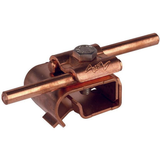DEHN - Anschlussklemme für Blitzschutz Dachrinnenklemme DRKDUL8.10W16.22CU Cu f.Wulst 16-22mm