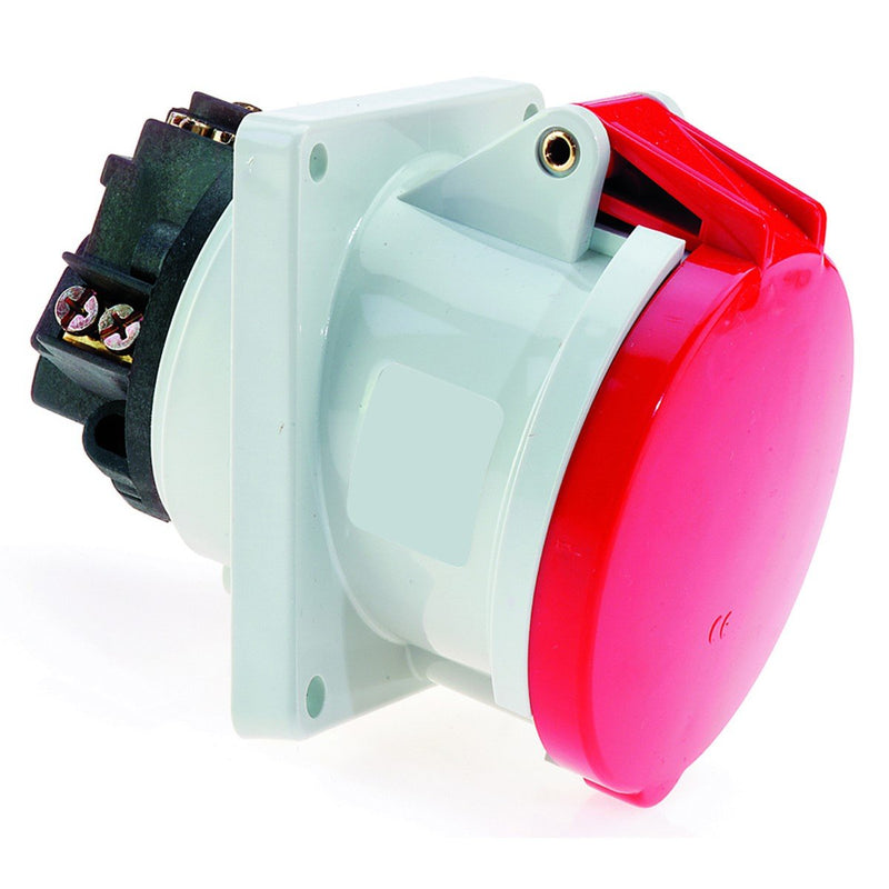 Bals Elektrotech - CEE-Anbausteckdose (IEC 60309) Anbausteckdose GT m. Neig. 1201 63A 4p 400V 6h IP44