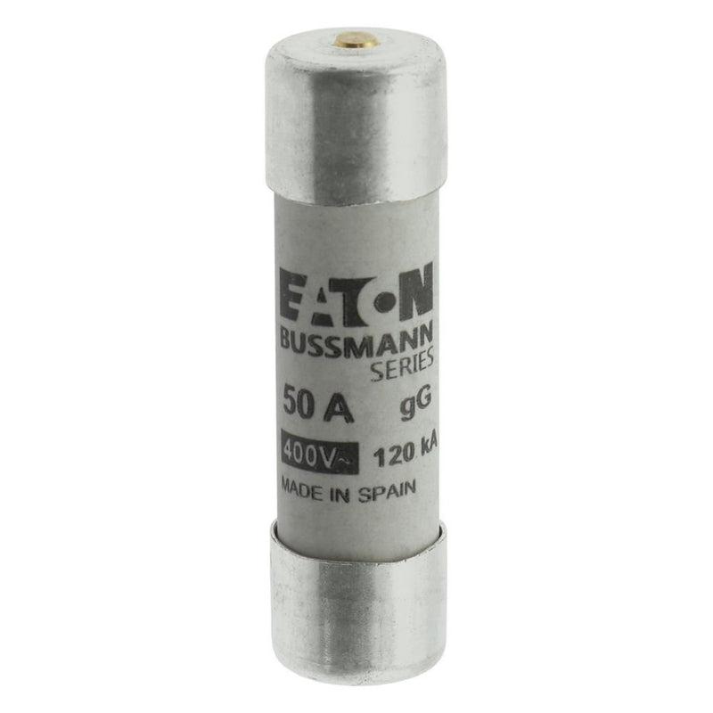 Eaton - Zylindrische Sicherung Sicherungseinsatz Nieders. CYL GG 14,#C14G50S 50A AC 400V 120kA − 10 Stück