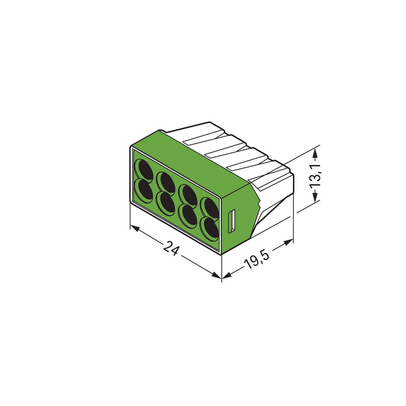 WAGO GmbH & Co. KG - Steckklemme Verbindungsdosenklemme 773-118 2,5mm² − 50 Stück
