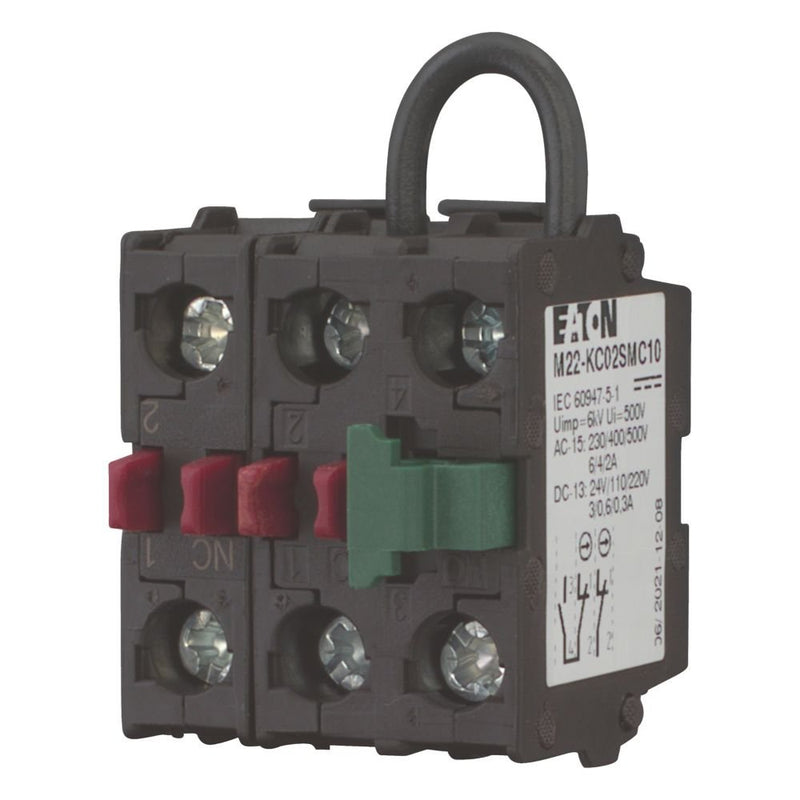 Eaton - Hilfsschalterblock Kontaktelement M22-KC02SMC10 2Ö