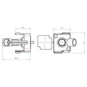 Kaiser - Dose, Gehäuse für Montage in der Wand/Decke Wand-und Deckenkrümmer 1261-92 für 20 mm Rohre − 100 Stück