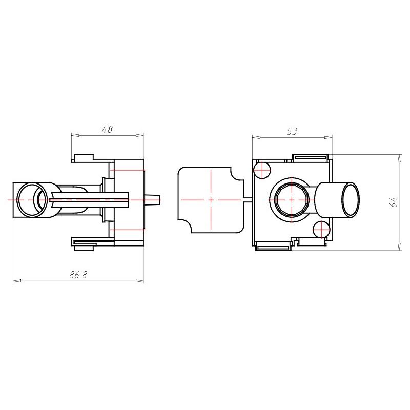 Kaiser - Dose, Gehäuse für Montage in der Wand/Decke Wand-und Deckenkrümmer 1261-92 für 20 mm Rohre − 100 Stück
