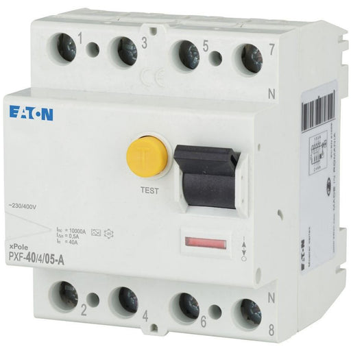 Eaton - Fehlerstrom-Schutzschalter FI-Schutzschalter PXF-40/4/05-A 40A 4p, 500mA − 1 Stück by Eaton

