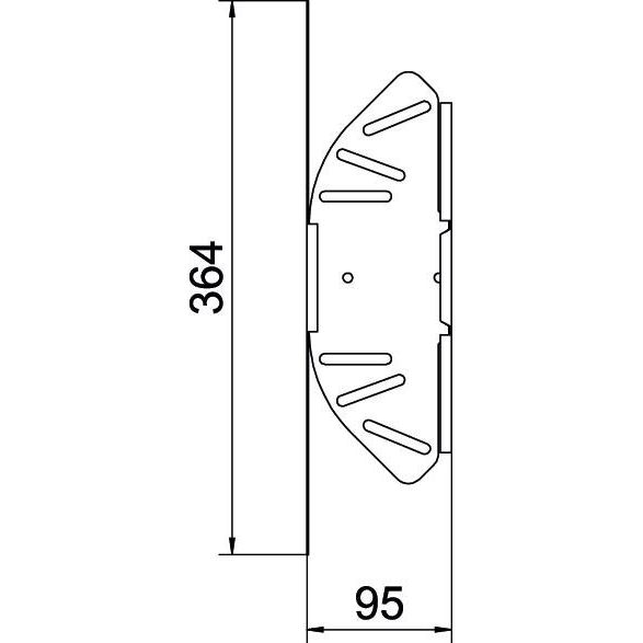 OBO Bettermann - Bogen für Kabelrinne Bogen, winkelverstellbar RB W 110 FT 110x100 tauchfeuerv