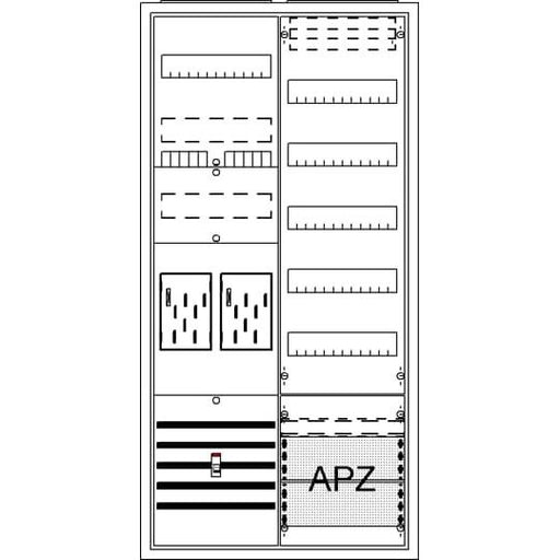 Striebel&John - Zähler-Komplettschrank Komplettschrank BA27BM APBKE-I, A27 2Z1V5A2