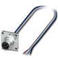 Phoenix Contact - Rundsteckverbinder, feldkonfektionierbar (Industriesteckverbinder) Einbausteckverbinder SACC-SQ-M12M#1419784 − 1 Stück