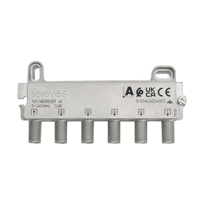 Televes - Abzweiger und Verteiler Abzweiger 4f AZS416FZ 16 dB, 5-2400 MHz