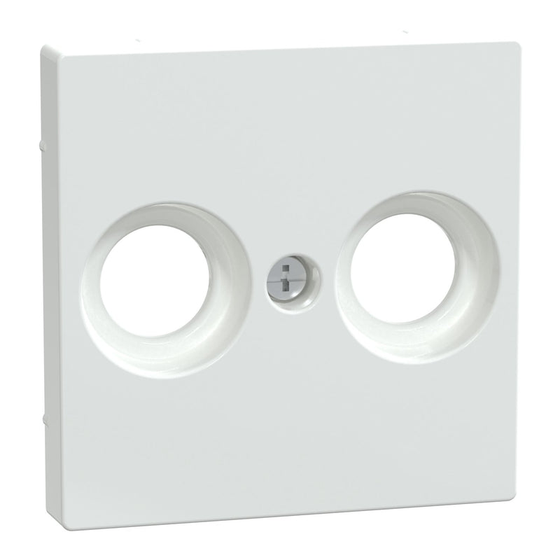 Merten - Einsatz/Abdeckung für Kommunikationstechnik Zentralplatte aws/gl MEG4122-0325 für Antennendose
