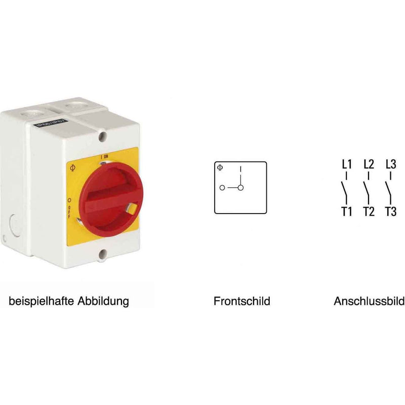 Kraus&Naimer - Lastschalter Reparaturschalter Not-Aus KG41 T203/33 KL11V 40A,15KW,3pol