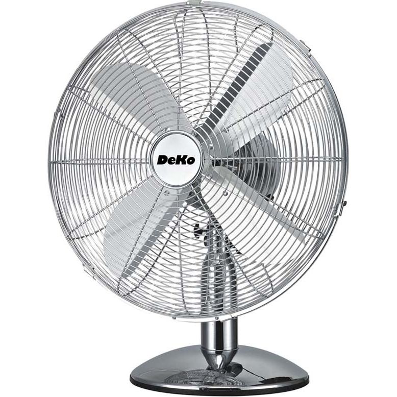 DeKon - Umluftventilator Tischventilator B 500 Stratos chrom 29 cm, 35W, osz