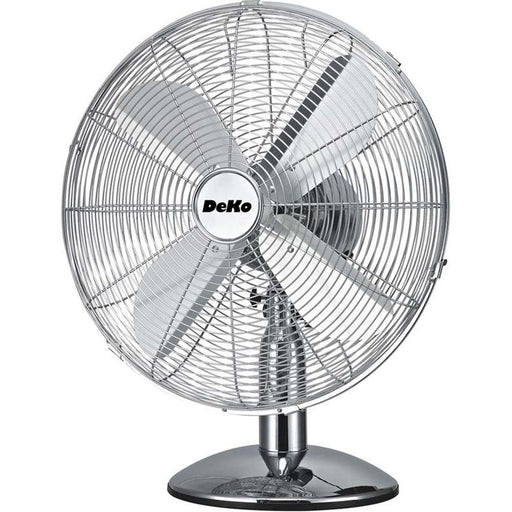 DeKon - Umluftventilator Tischventilator B 500 Stratos chrom 29 cm, 35W, osz