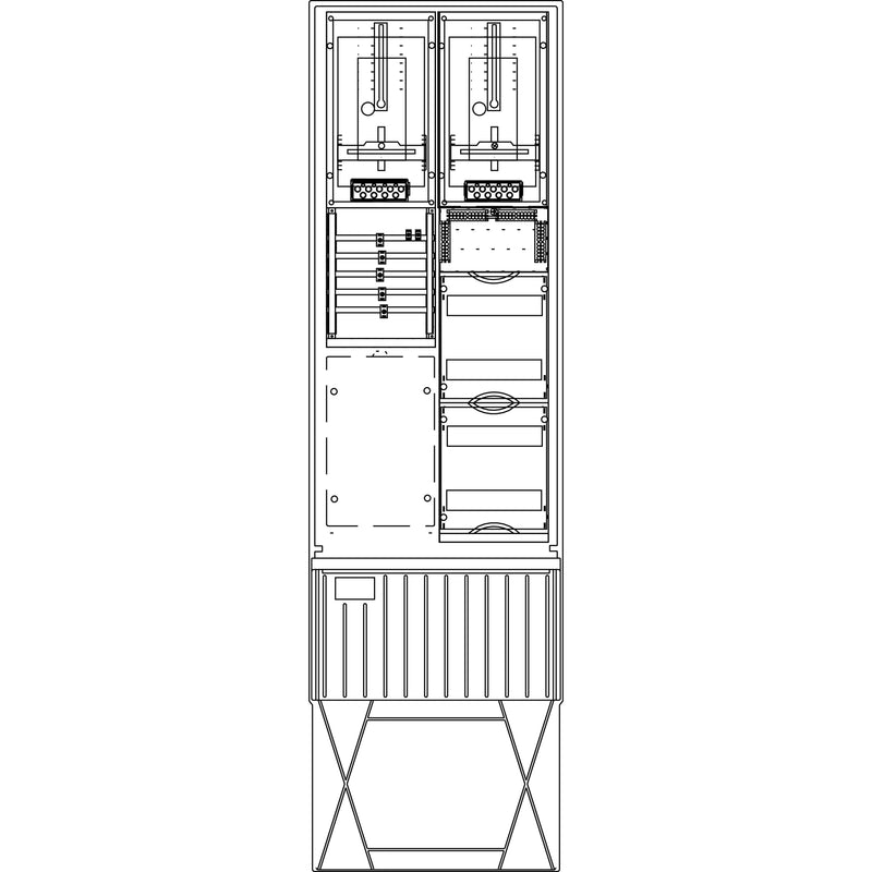 Elsta Mosdorfer - Zähler-Komplettschrank Zähleranschlusssäule ZS342.S2.48 A340 S2 2Z 3.HZ 48TE