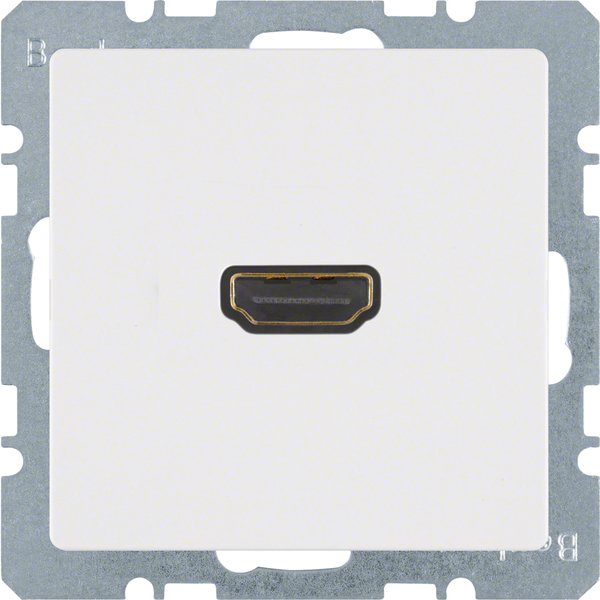Berker - Einsatz/Abdeckung für Kommunikationstechnik Steckdose High Definition 3315436089 90Grad polarws samt