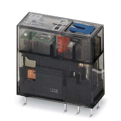 Phoenix Contact - Schaltrelais Miniaturrelais RELMR24DC/21-21AU/MS 2W, 24V DC − 10 Stück