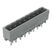 WAGO - Leiterplattensteckverbinder THT-Stiftleiste Lötstift 231-168/001-000 1,2x1,2,gerade,grau − 100 Stück