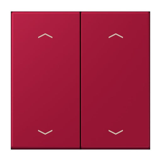Jung - Abdeckung/Bedienelement für Installationsschalterprogramme Wippe mit Pfeilsymbolen LC 102 P 229 rouge carmin