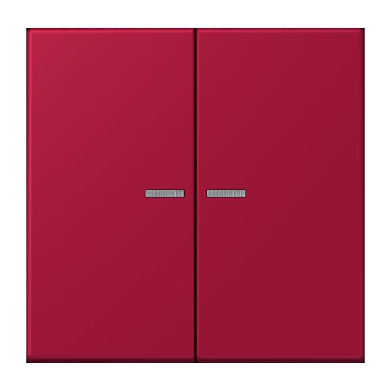 Jung - Bedienelement intelligent Taster 2fach BT LC 17102 229 rouge carmin
